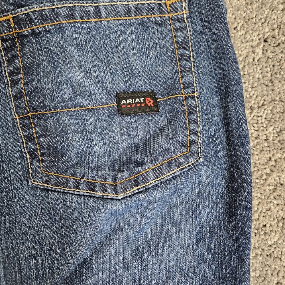 Ariat FR M4 Relaxed Boot Jeans Mens 34X32 (Tag 36X34) Blue Flame Resistant Work - Picture 8 of 13